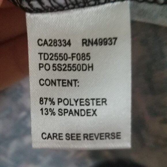 Tail Racerback Abstract Print Mesh Front Tank Top - Picture 10 of 11